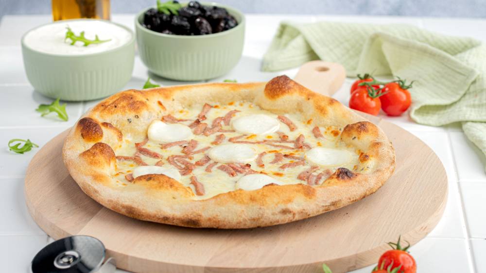 Ma minute pizza- Allumettes halal et chèvre-2